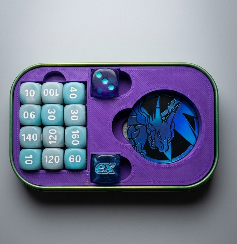 Pokemon Mini Tin Dice/Status Token Insert