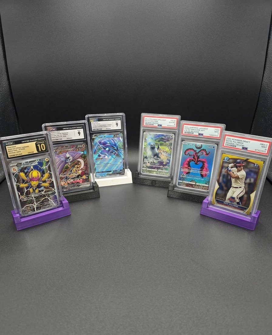 CGC Graded Slab Display Stand, With and Without Pokeball
